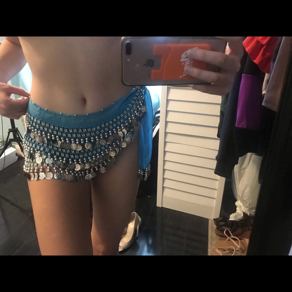 Halloween costume/ rave costume gypsy coin belt